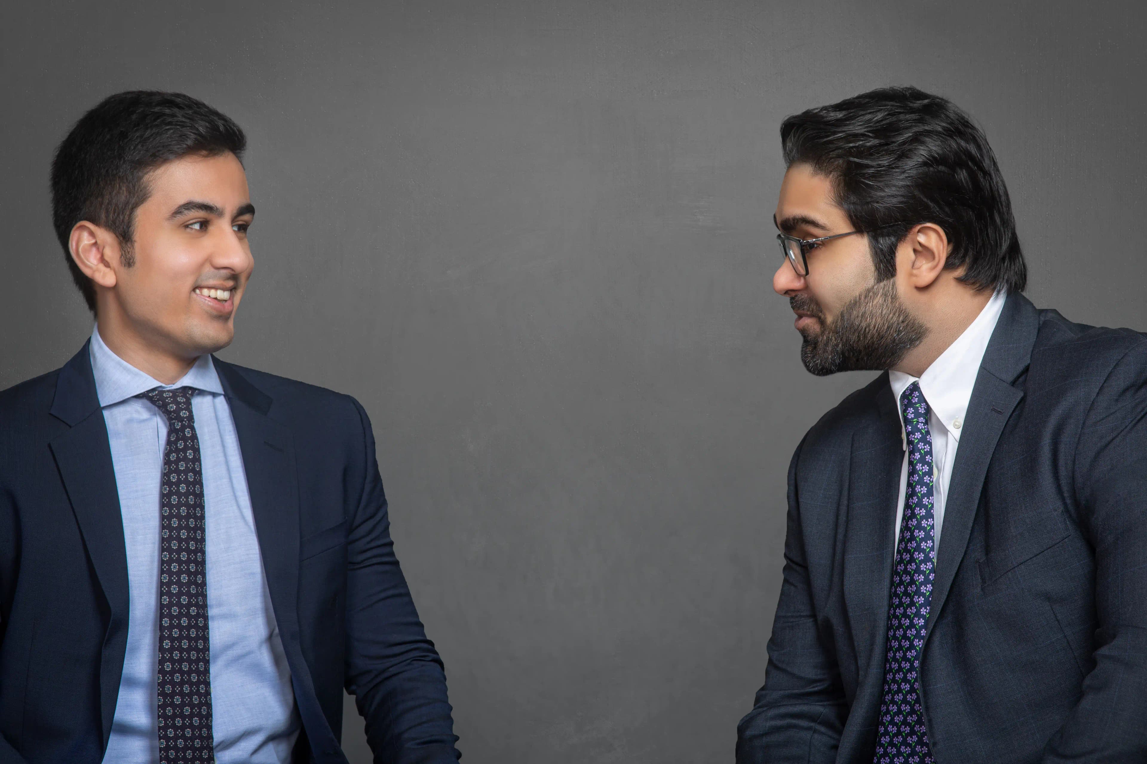 Ciel founders Danish and Zargham standing together